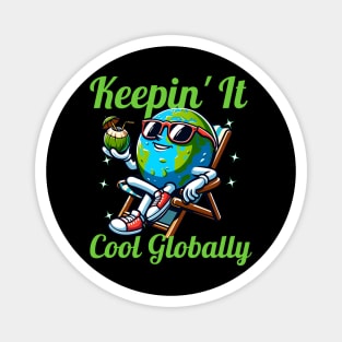 Keepin'it Cool Globally earth day 2024 Magnet